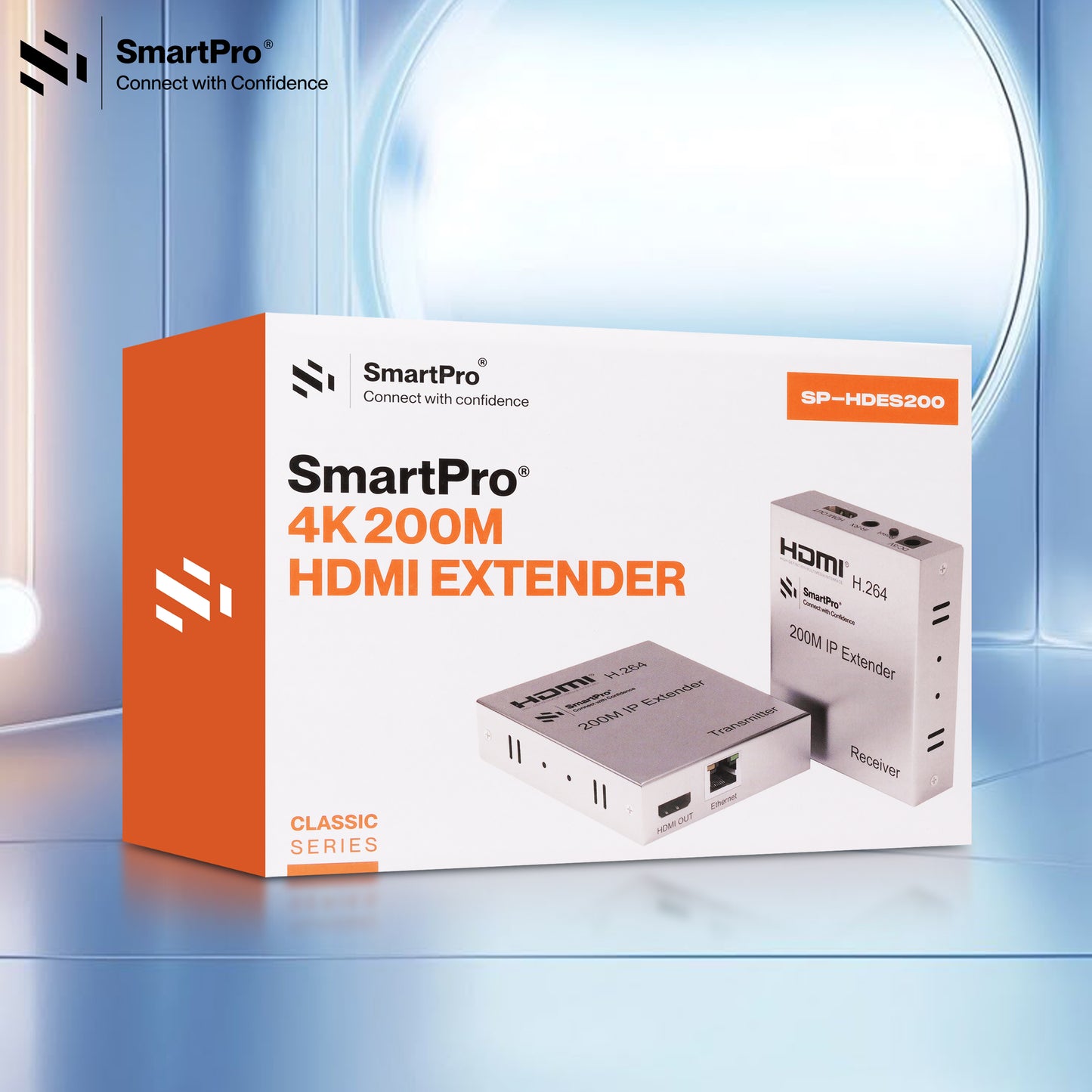 SmartPro 4K 200 MTR HDMI EXTENDER (Metal Body)