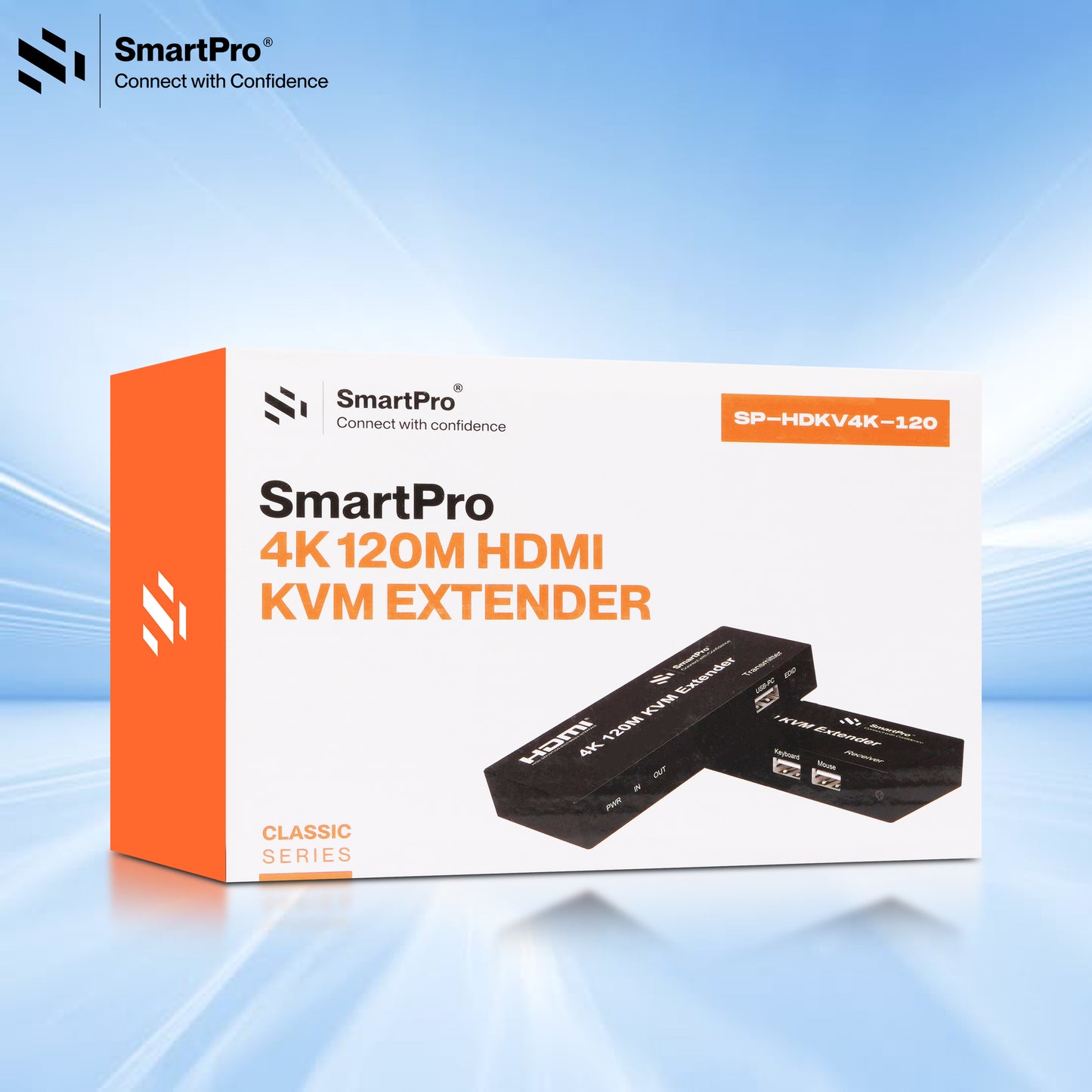 SmartPro 4K 120 MTR HDMI KVM EXTENDER (Metal Body)