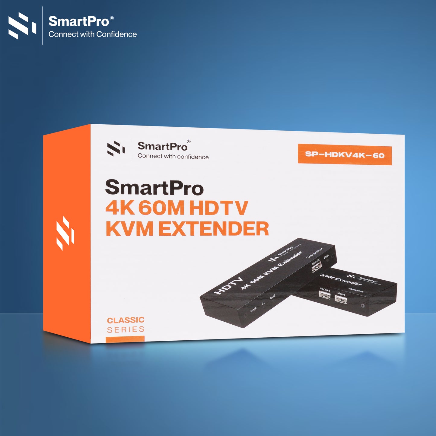 SmartPro 4K 60 MTR HDMI KVM EXTENDER (Metal Body)