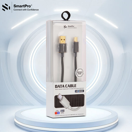 SMART PRO USB TO TYPE C CABLE (BLACK)