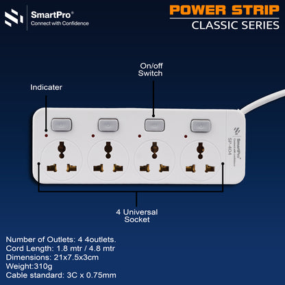 SmartPro POWER STRIP 4+4