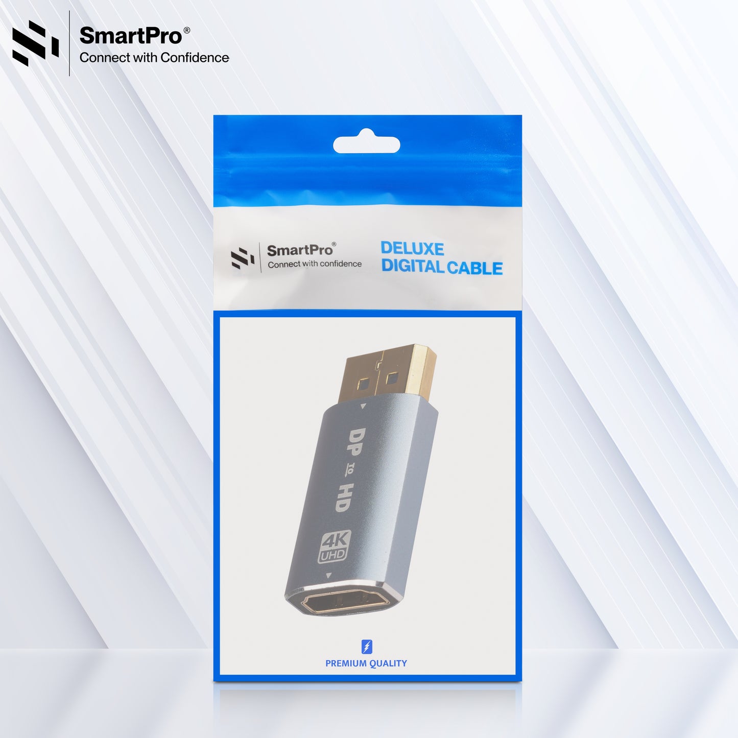 SmartPro 4K DP MALE TO HDMI FEMALE JOINTER Metal Body