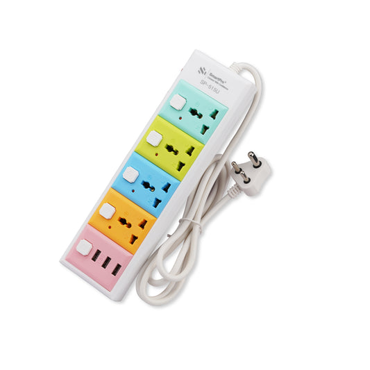 SmartPro POWER STRIP 4+4 WITH USB (1.8 MTR)