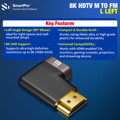 SmartPro 8KHDMI MALE-FEMALE L1 JOINTER Metal Body