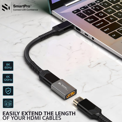 SmartPro 8K HDMI FEMALE-FEMALE JOINTER Metal Body