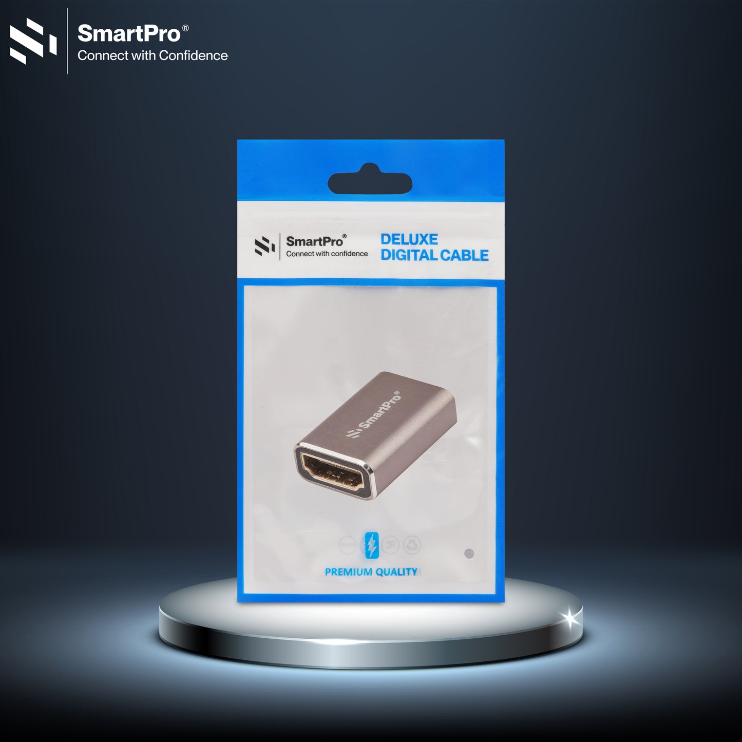 SmartPro 8K HDMI FEMALE-FEMALE JOINTER Metal Body