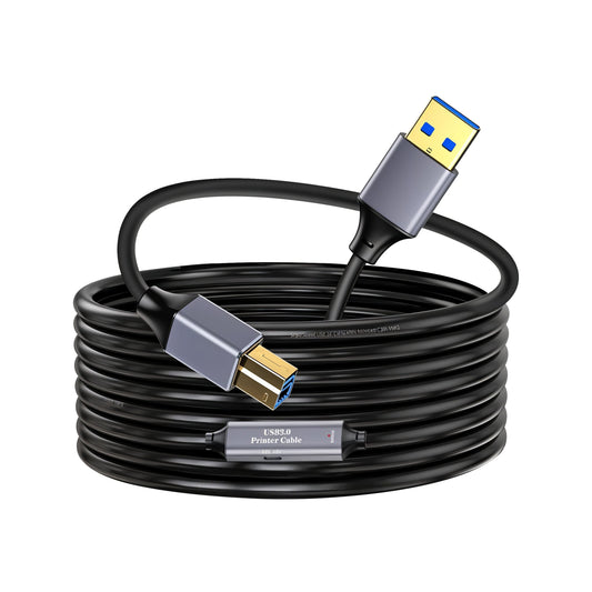 SmartPro USB 3.0 ACTIVE PRINTER CABLE (METAL PLUG)