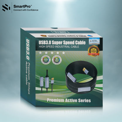 SmartPro USB 3.0 ACTIVE PRINTER CABLE (METAL PLUG)