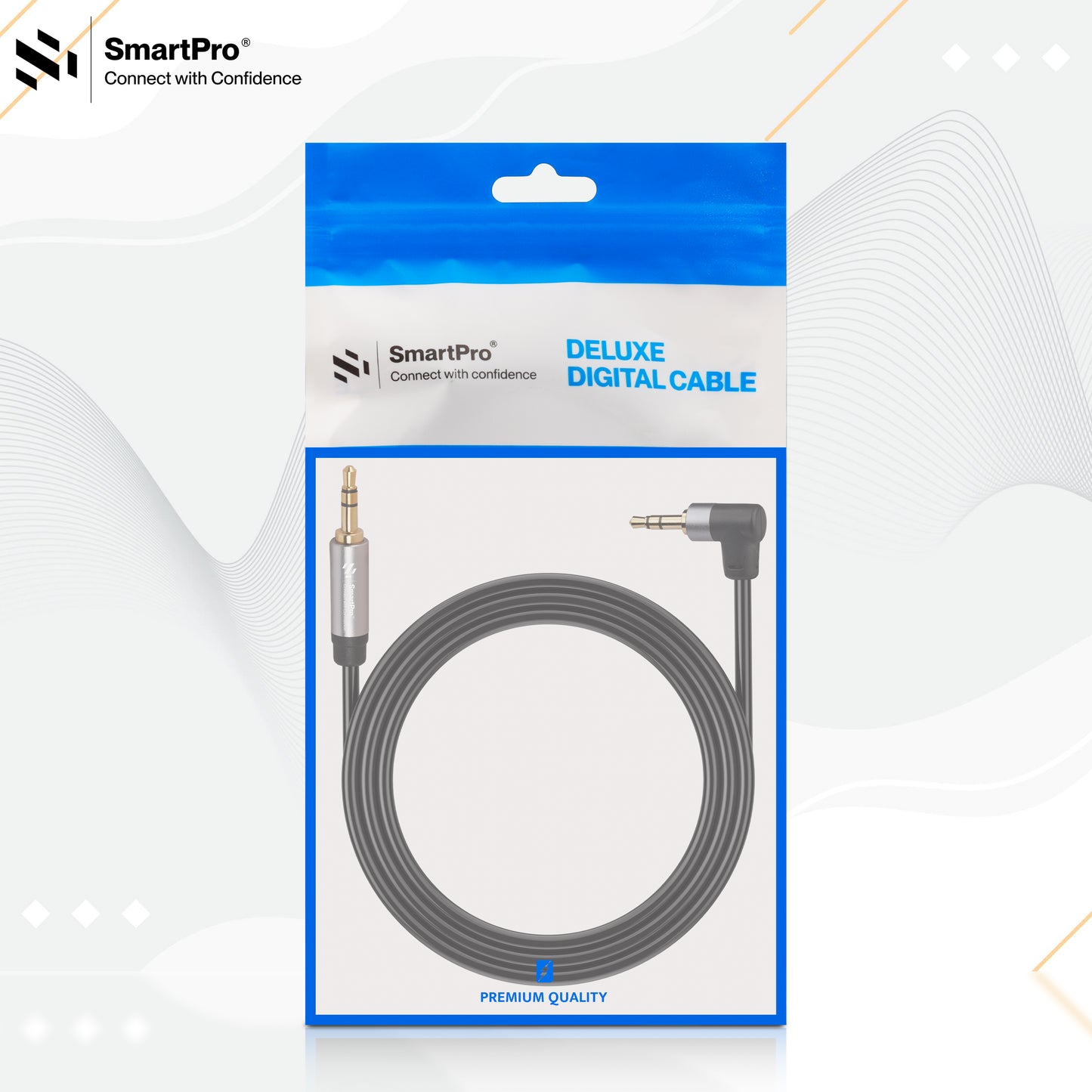 SmartPro AUX CABLE METAL PLUG (BOTH L TYPE)
