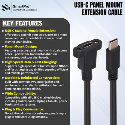SmartPro TYPE C EXTENSION CABLE WITH SCREW