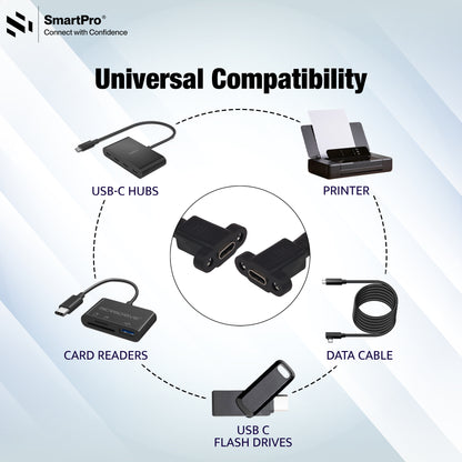 SmartPro TYPE C FEMALE TO FEMALE CABLE WITH SCREW