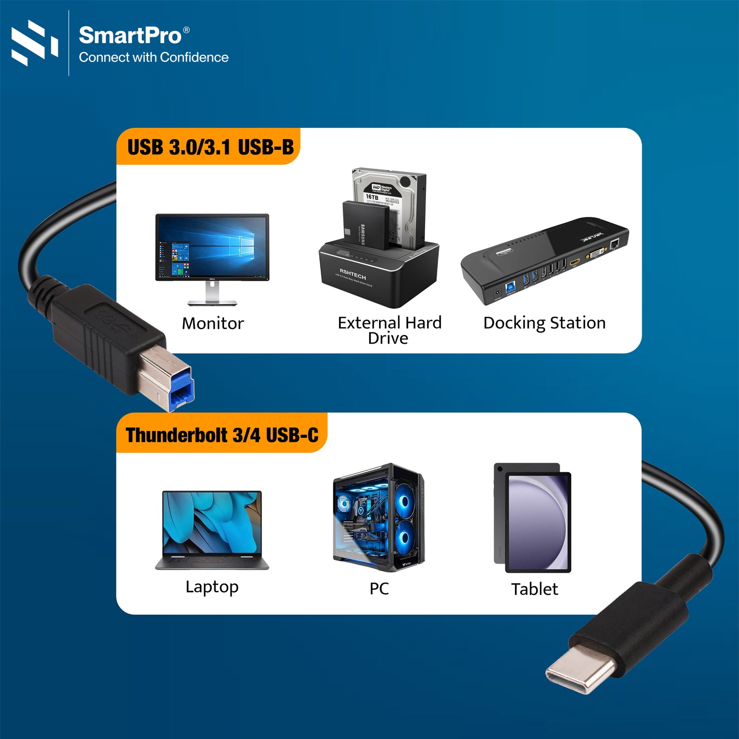 SmartPro TYPE C TO PRINTER CABLE