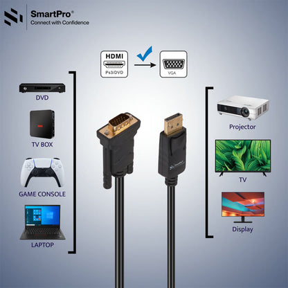 SmartPro DP TO VGA CABLE