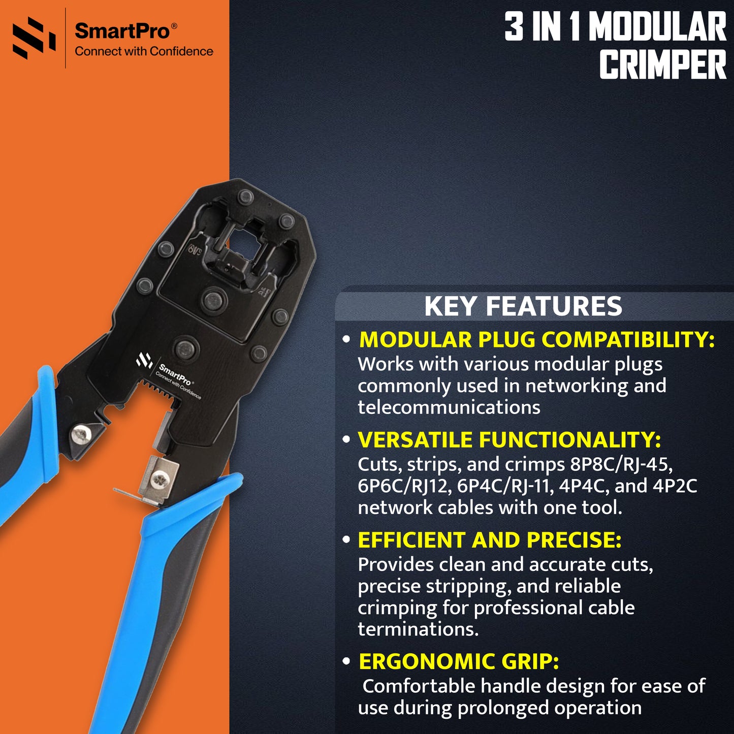 SmartPro 3 IN 1 CRIMPING TOOL