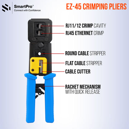 SmartPro PASS-THROUGH CRIMPING TOOL