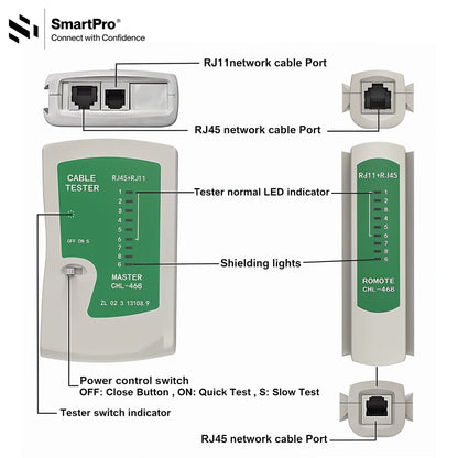 SmartPro NETWORK CABLE TESTER