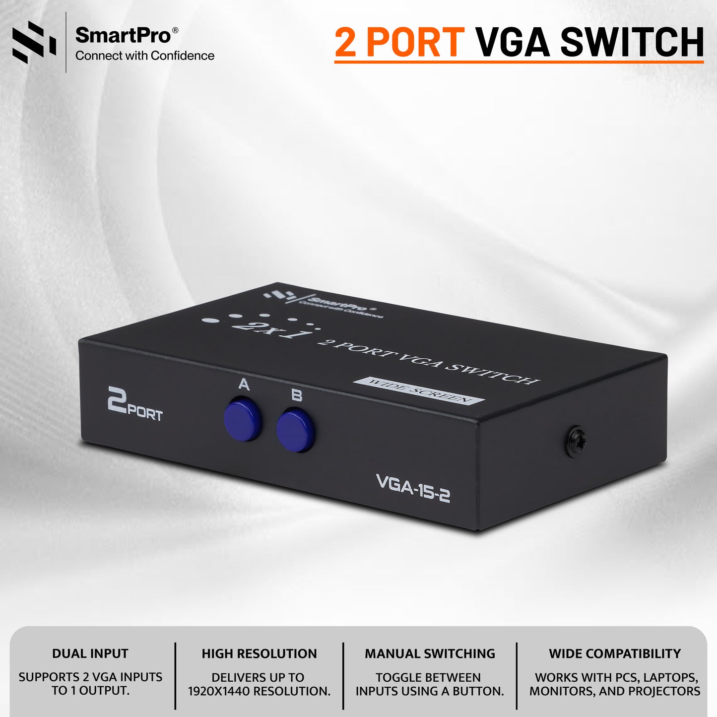 SmartPro VGA SWITCH 2 PORT