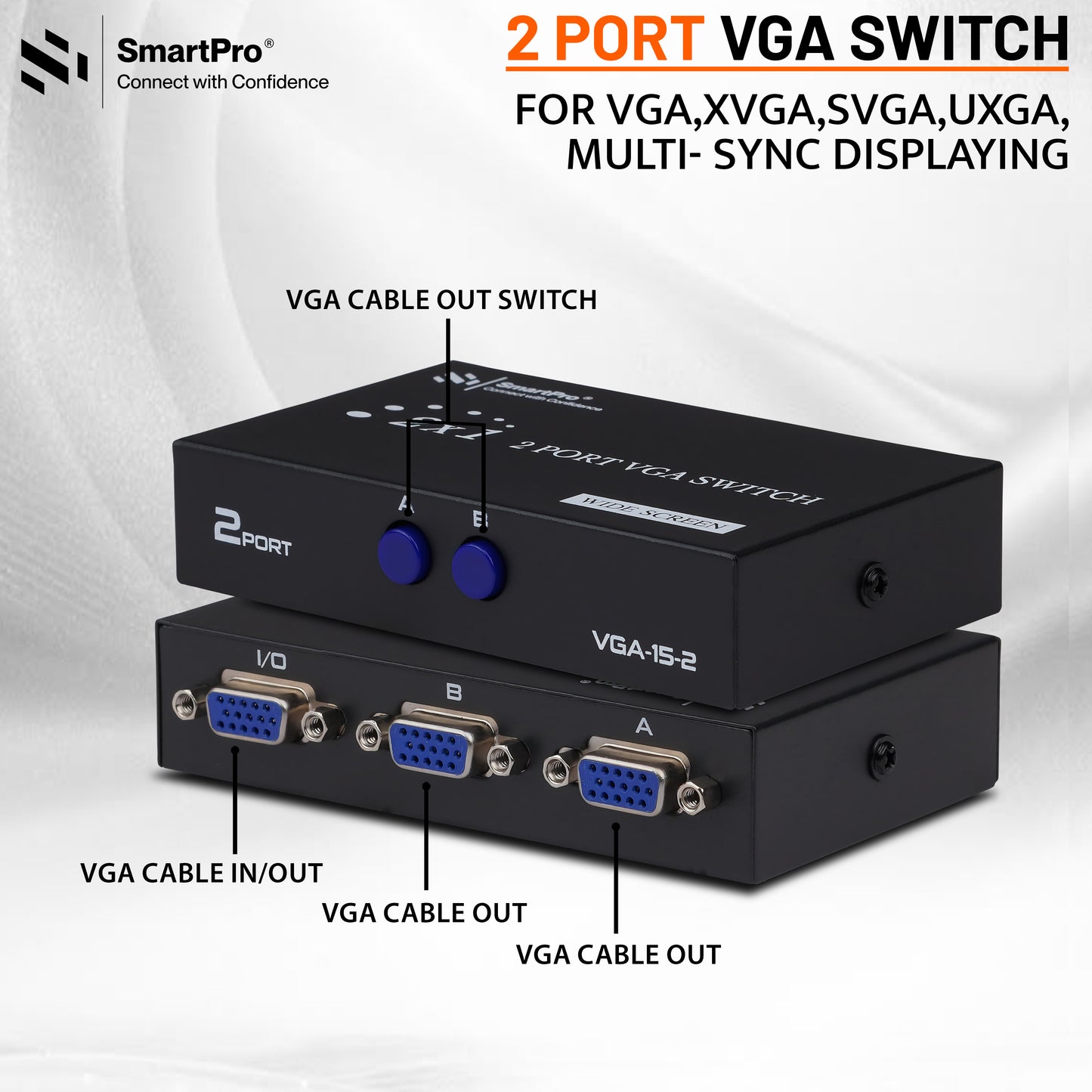 SmartPro VGA SWITCH 2 PORT