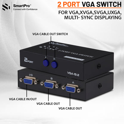 SmartPro VGA SWITCH 2 PORT