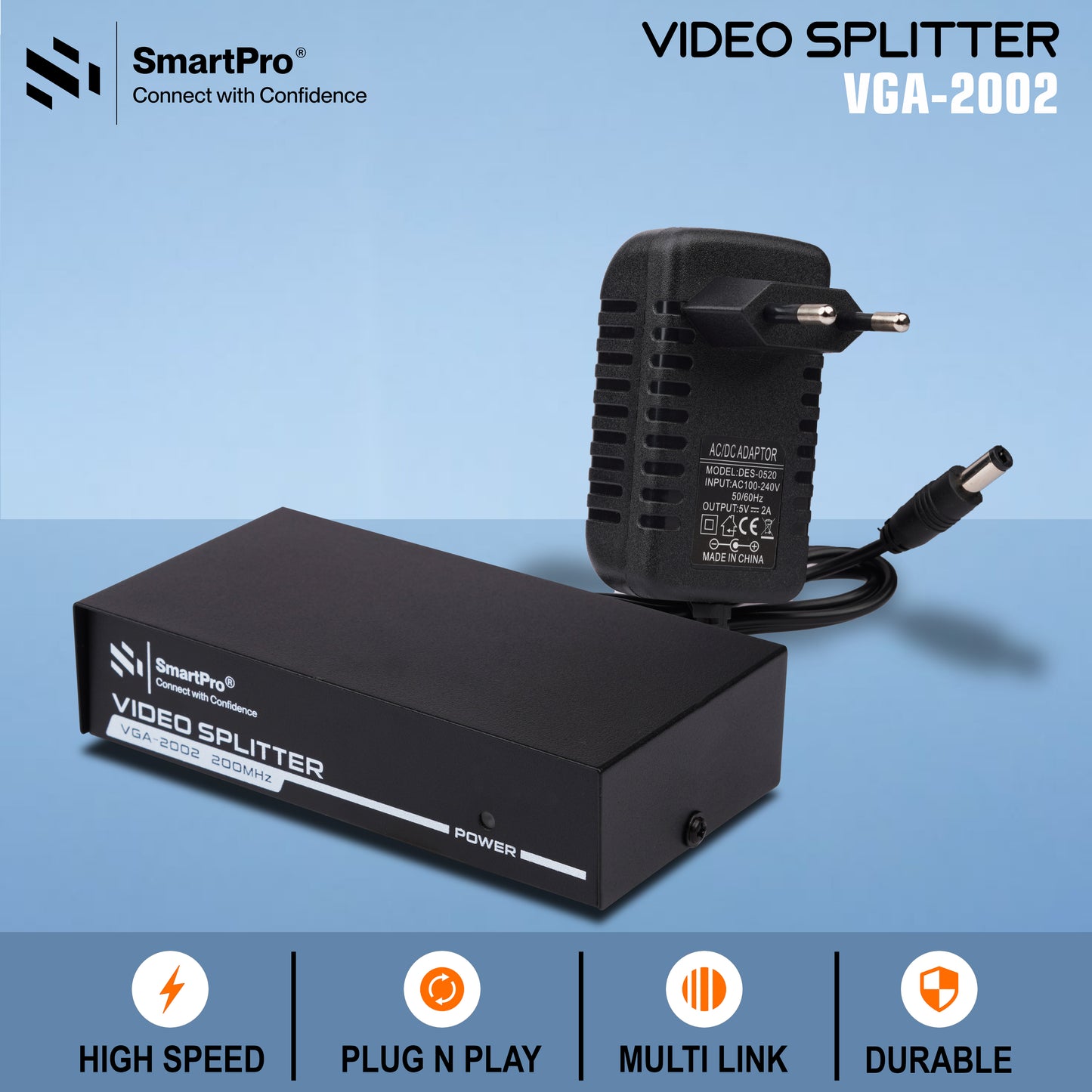 SmartPro VGA SPLITTER 2 PORT