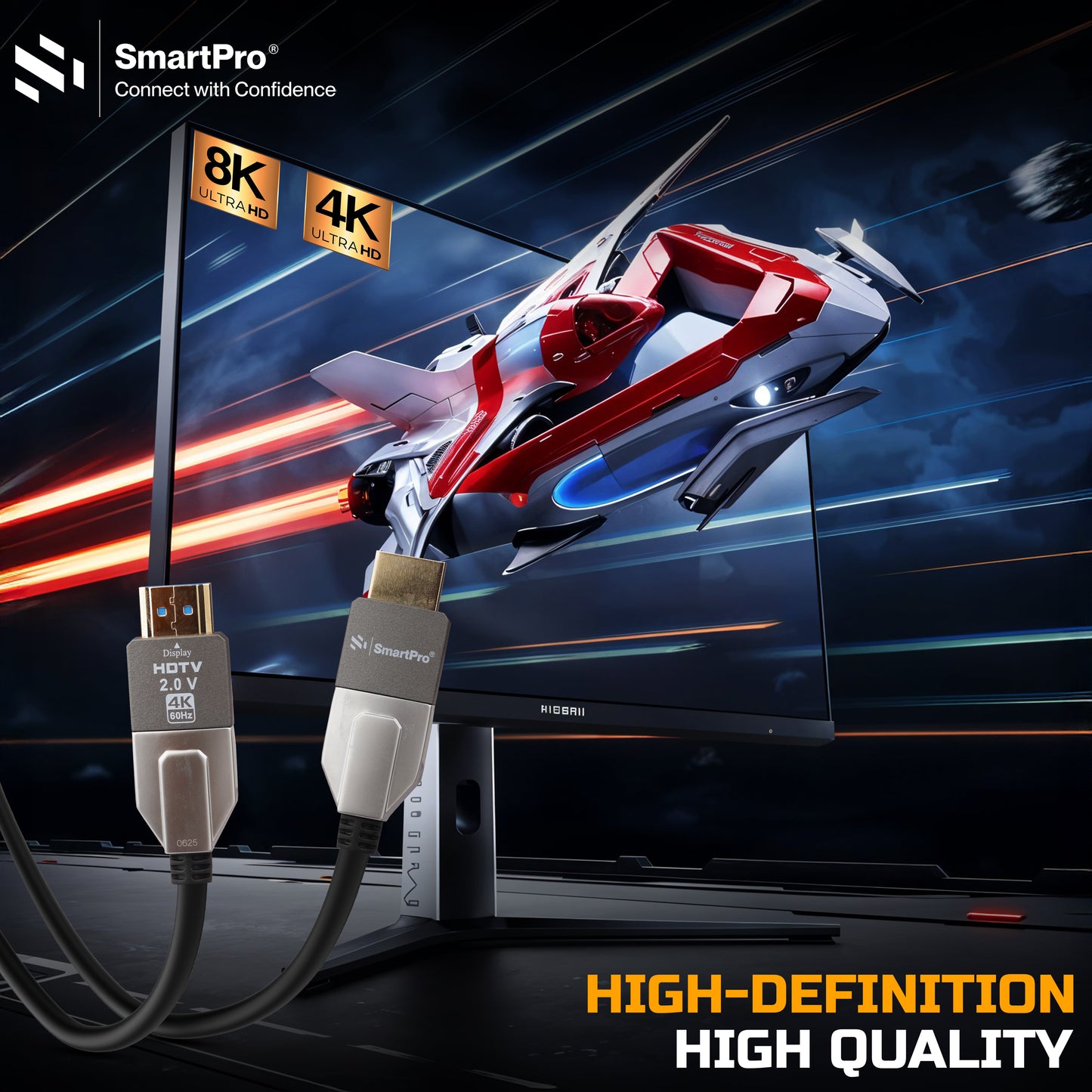SmartPro HDMI 2.0 Optical Fiber 4k@60Hz Cable