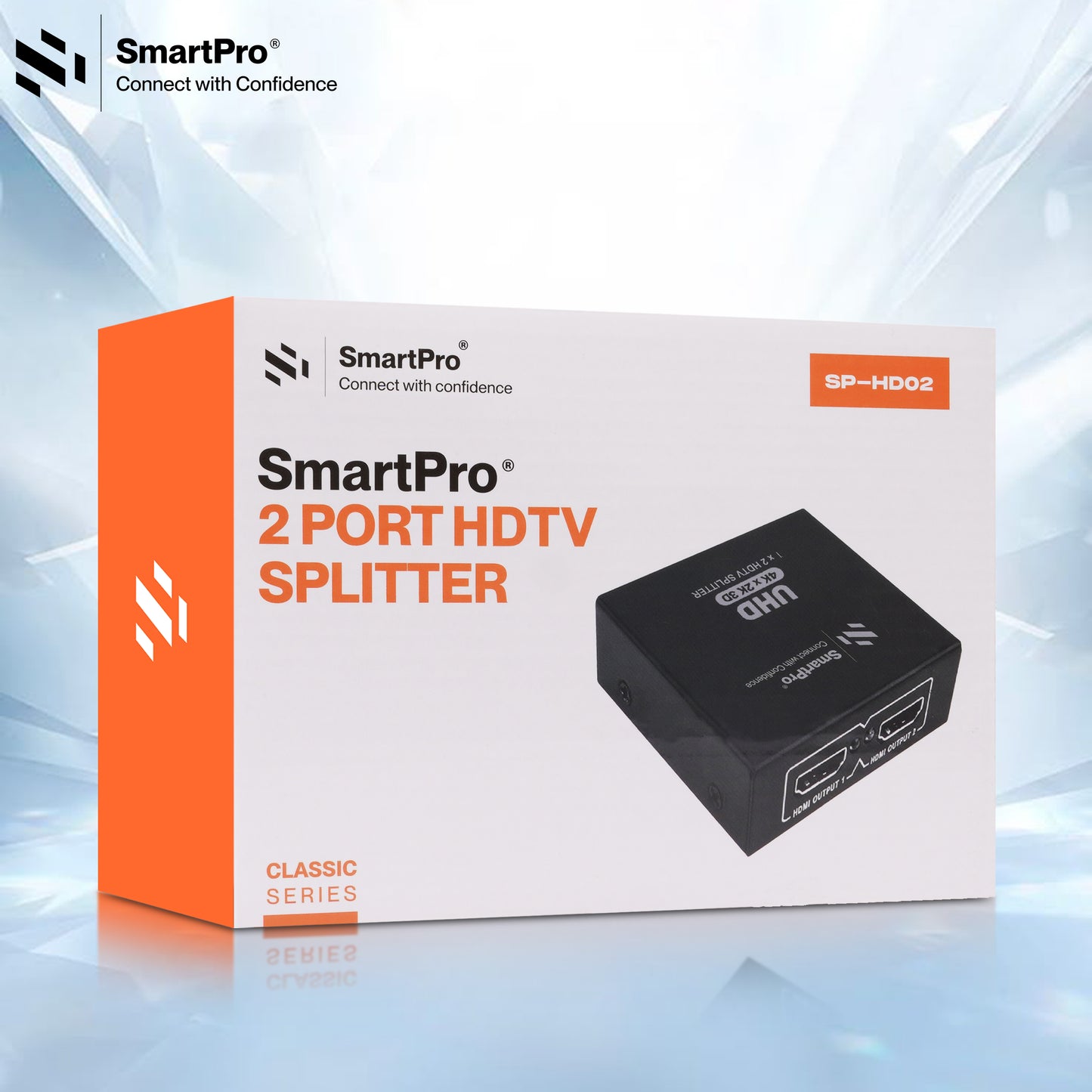 SmartPro 2 PORT HDMI SPLITTER (Metal Body)