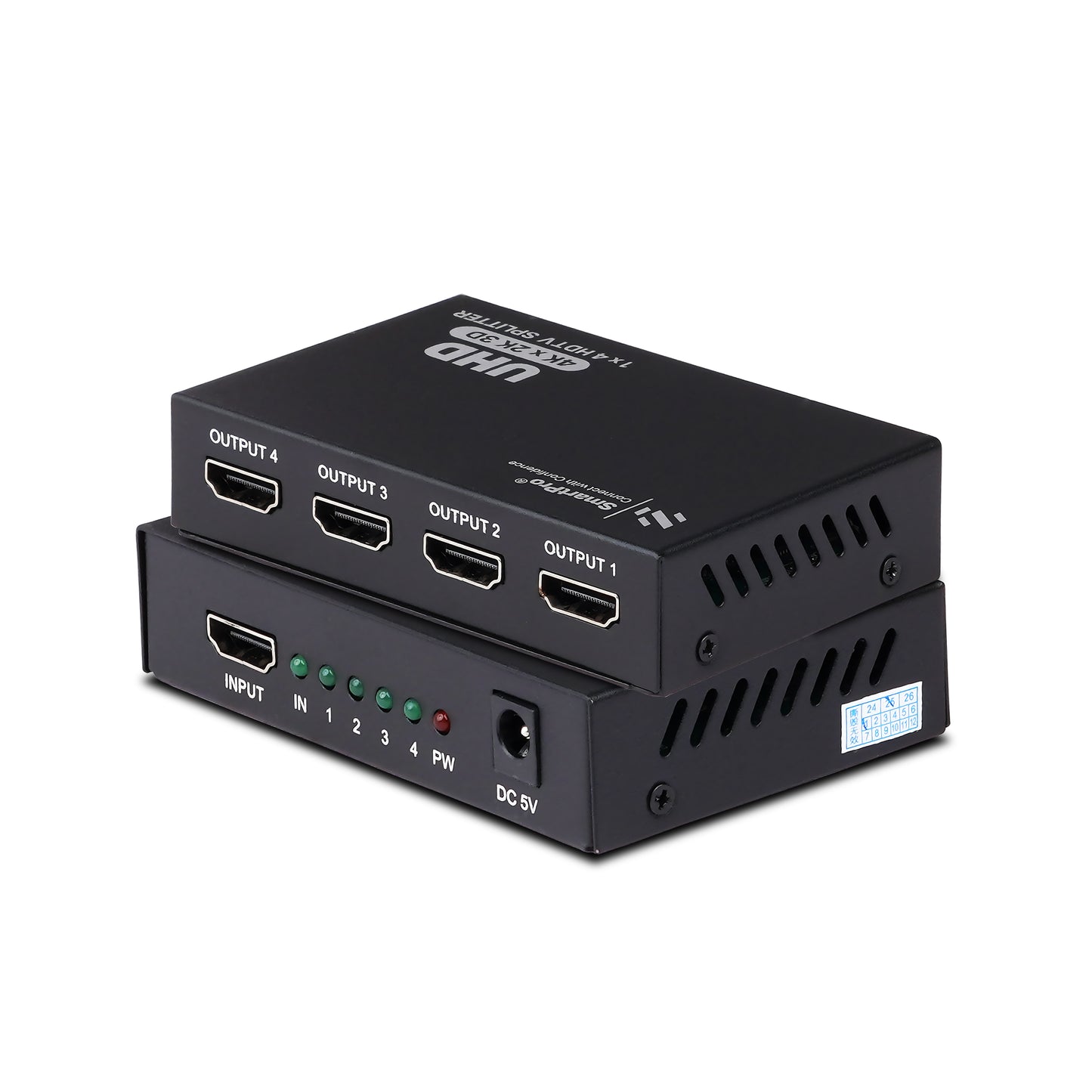 SmartPro 4 PORT HDMI SPLITTER (Metal Body)