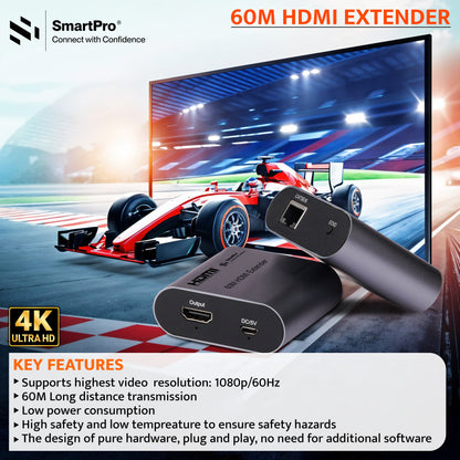 SmartPro 4K 60 MTR HDMI EXTENDER