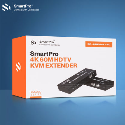 SmartPro 4K 60 MTR HDMI KVM EXTENDER (Metal Body)