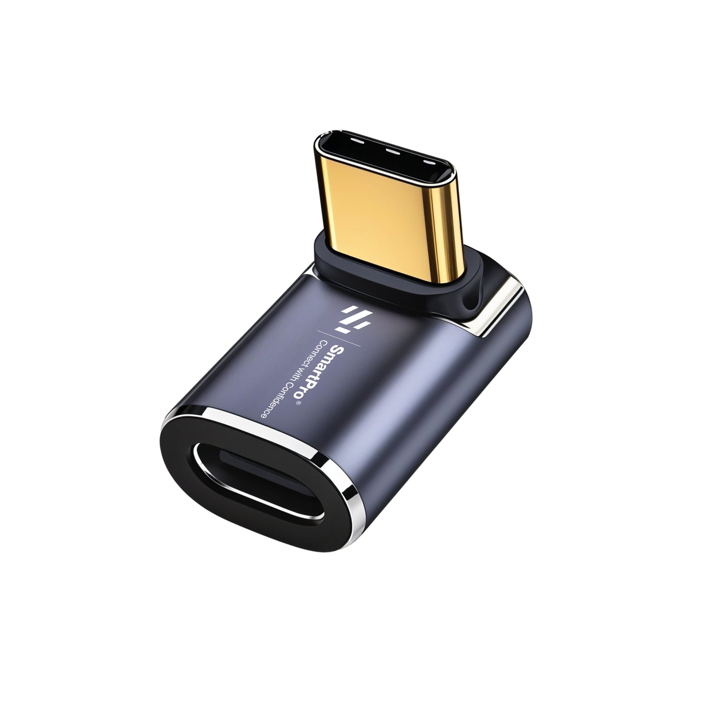 SmartPro USB 4.0 TYPE C MALE-FEMALE JOINTER (L TYPE-H)Metal Body