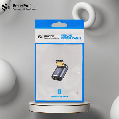 SmartPro USB 4.0 TYPE C MALE-FEMALE JOINTER (L TYPE-H)Metal Body