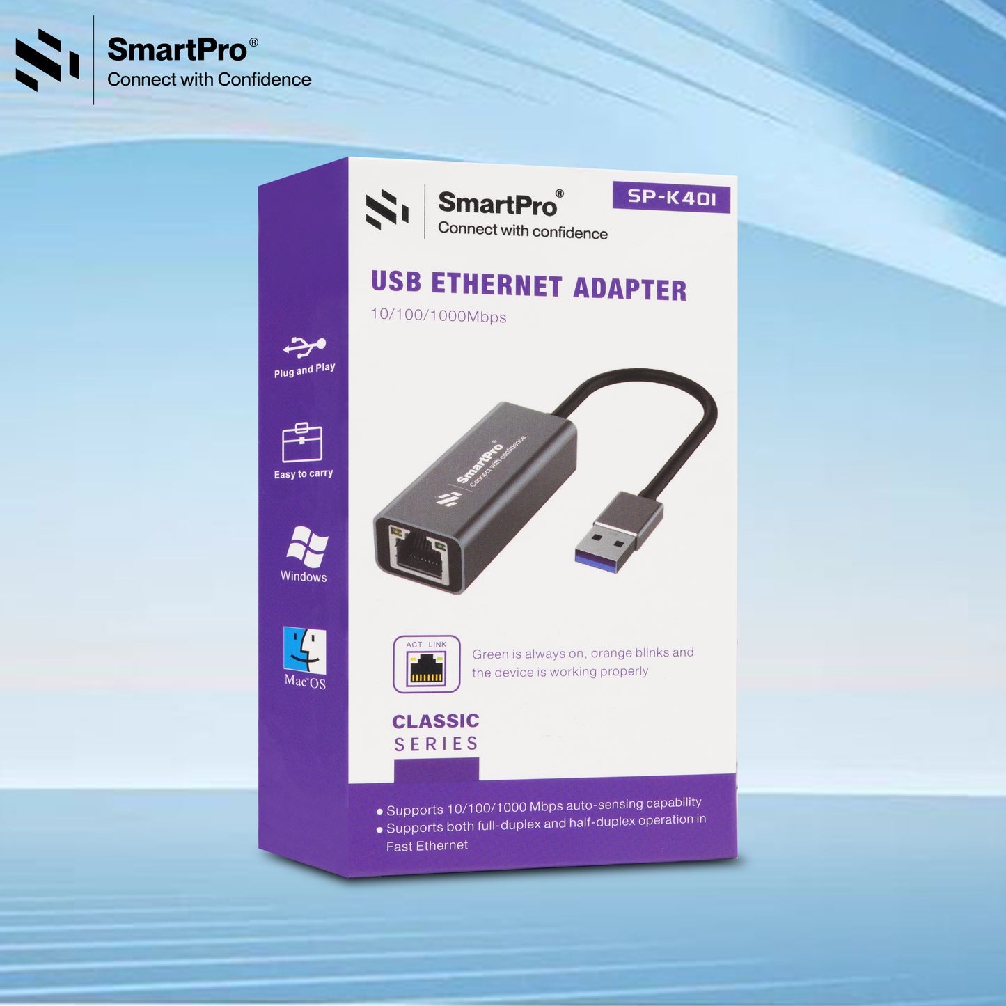 SmartPro USB3.0  TO LAN 1000 MBPS (Metal Body)