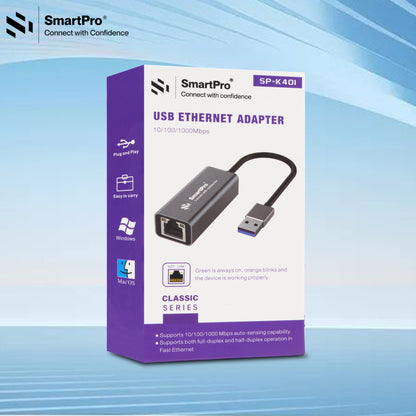 SmartPro USB3.0  TO LAN 1000 MBPS (Metal Body)