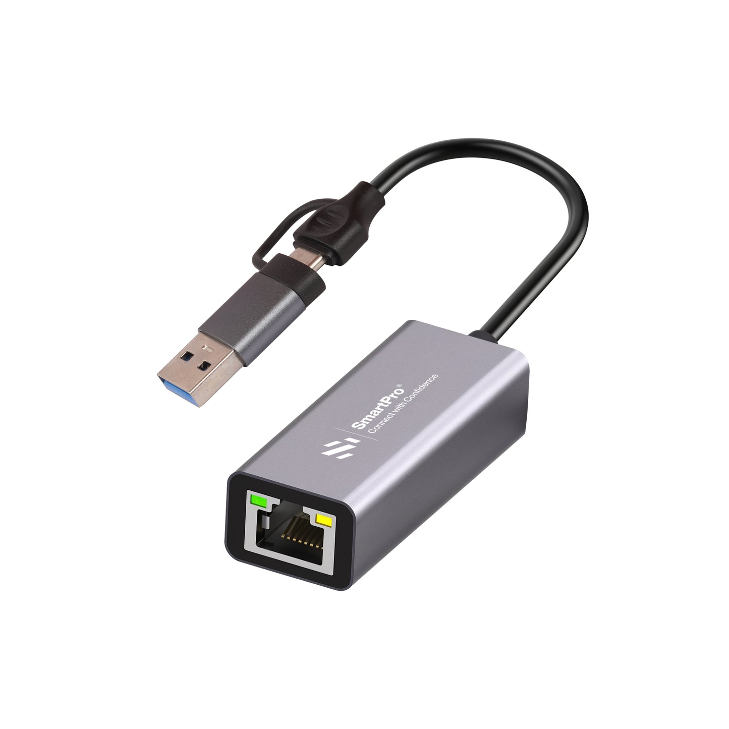 SmartPro USB 3.0+ TYPE C-LAN 1000 MBPS (Metal Body)