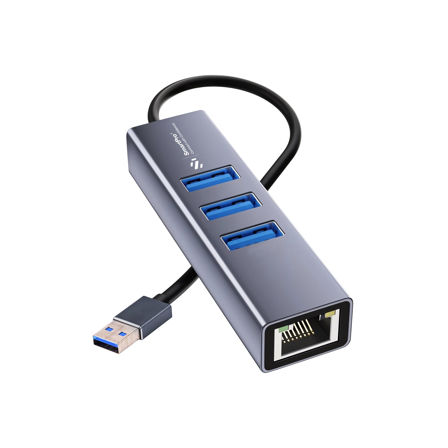 SmartPro USB 3.0 TO LAN + HUB 1000 MBPS (Metal Body)