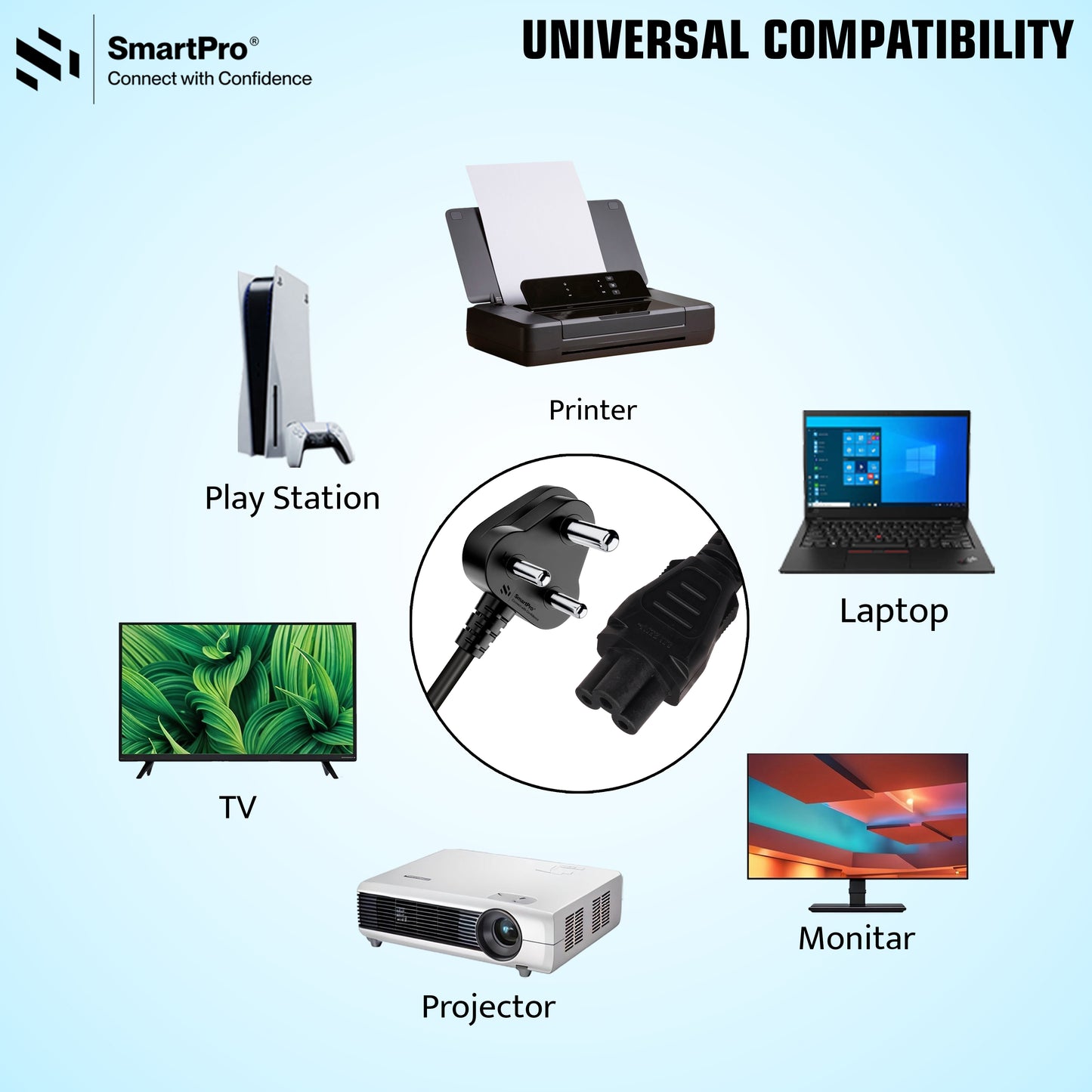 SmartPro LAPTOP POWER CABLE