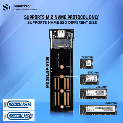 SmartPro M.2 NVME SSD ENCLOSURE DELUXE