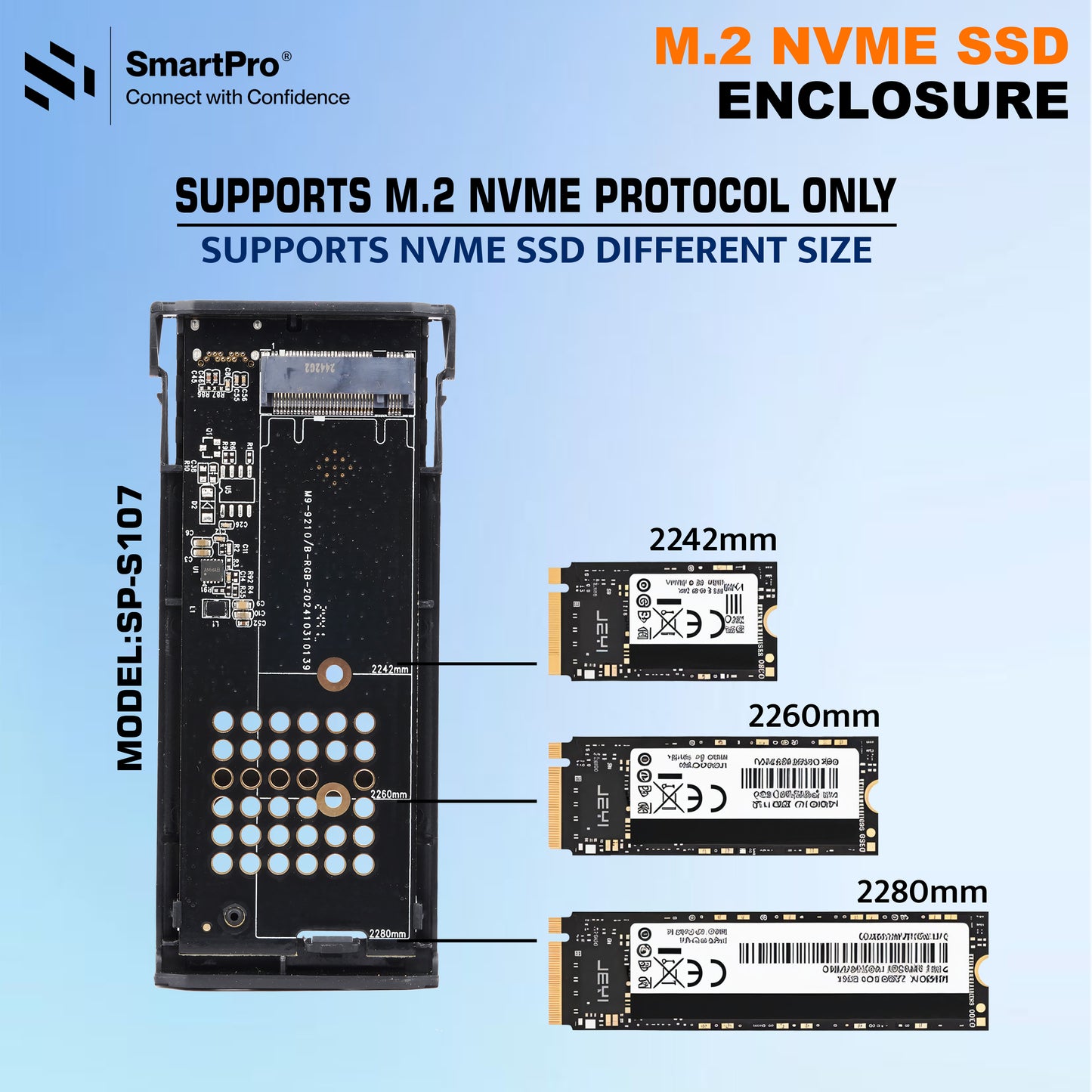 SmartPro M.2 NVME SSD ENCLOSURE DELUXE