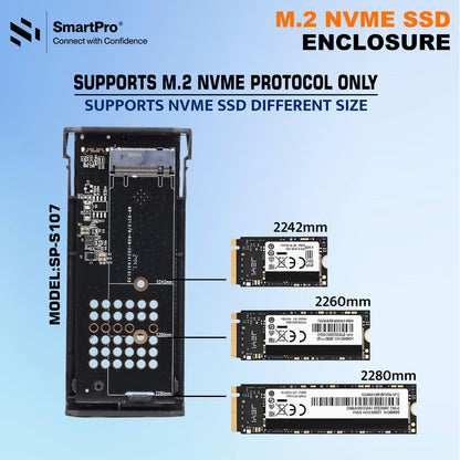 SmartPro M.2 NVME SSD ENCLOSURE DELUXE