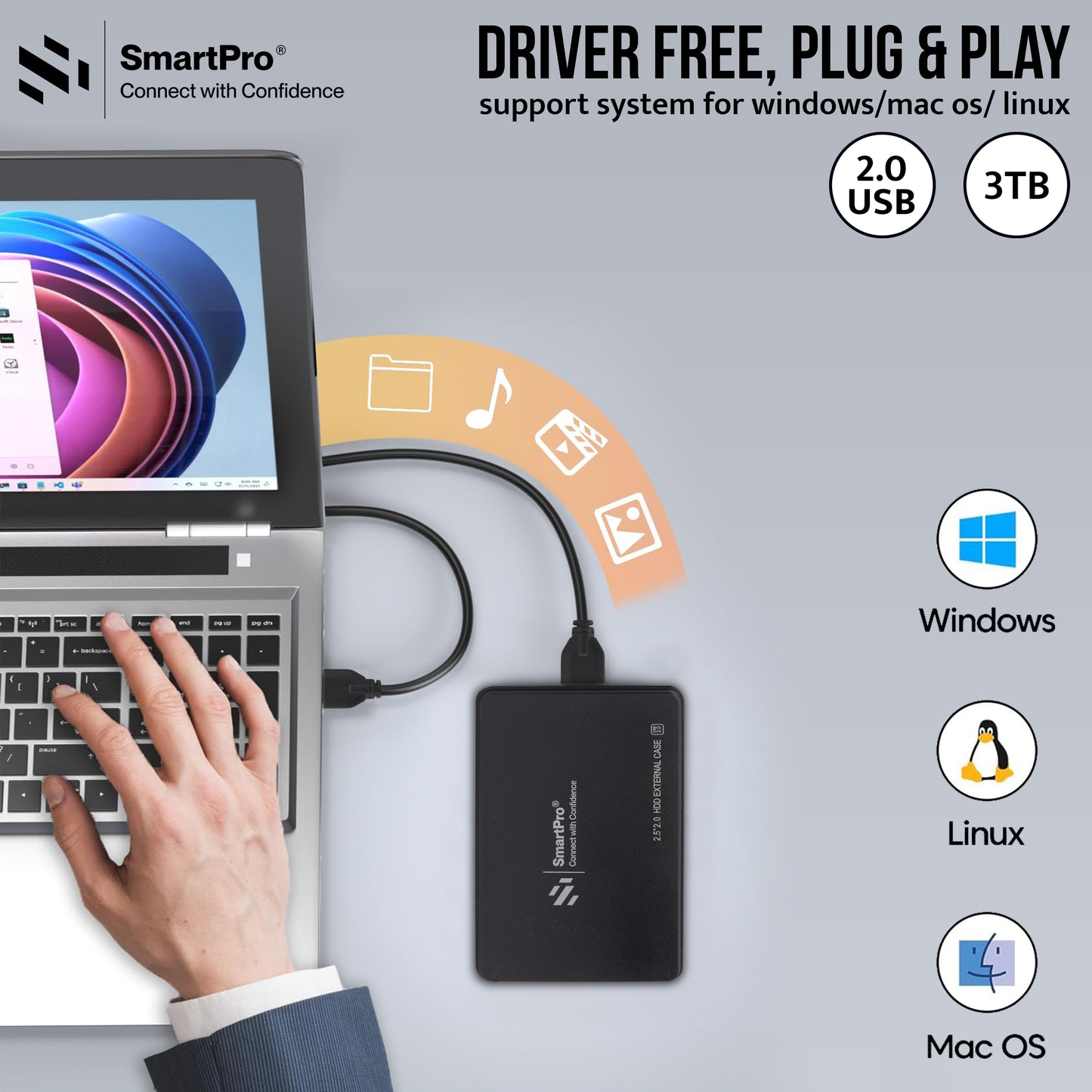 SmartPro 2.5 HDD CASE USB 2.0 VERSION