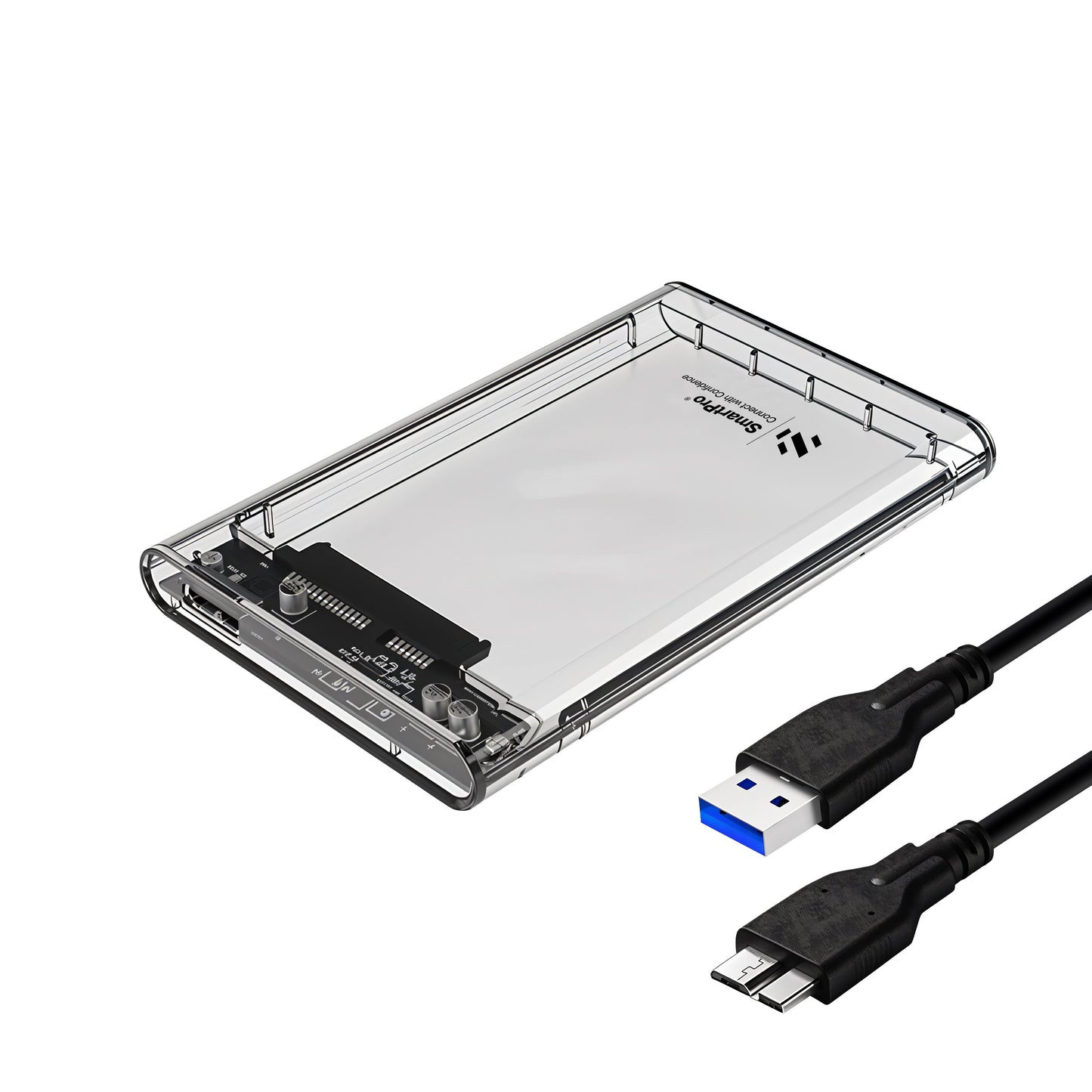 SmartPro 2.5 " HDD CASE USB 3.0 VERSION (TRANSPEREANT Body)
