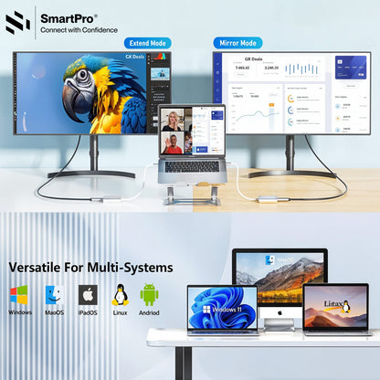 SmartPro 4K TYPE C TO 3 IN 1 CONVERTER (METAL HEAD)