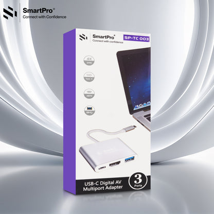 SmartPro 4K TYPE C TO 3 IN 1 CONVERTER (METAL HEAD)