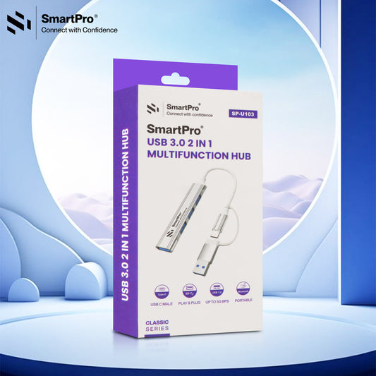 SmartPro USB & C to 4-Port USB 3.0 Hub