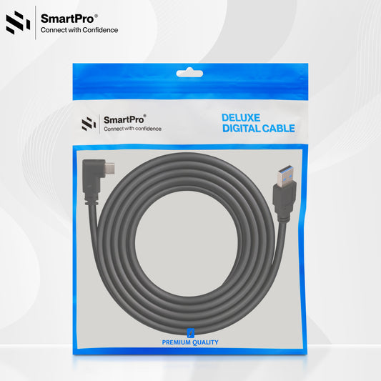 SmartPro USB TO MICRO USB CABLE L TYPE (BLACK)