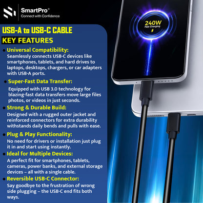 SmartPro USB 3.0 TO TYPE C CABLE