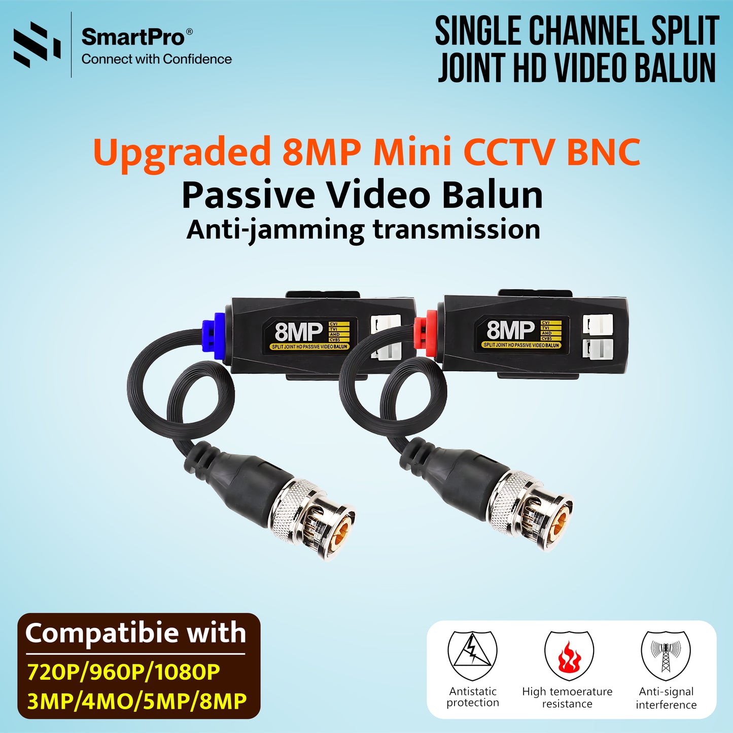 SmartPro 10G AHD Video Balun