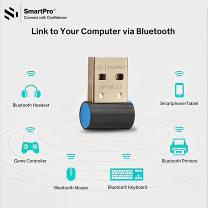 SmartPro 5G WIFI +BT 2IN1 DUAL BAND ADAPTOR (600MBPS WIFI + BLUETOOTH 4.2)