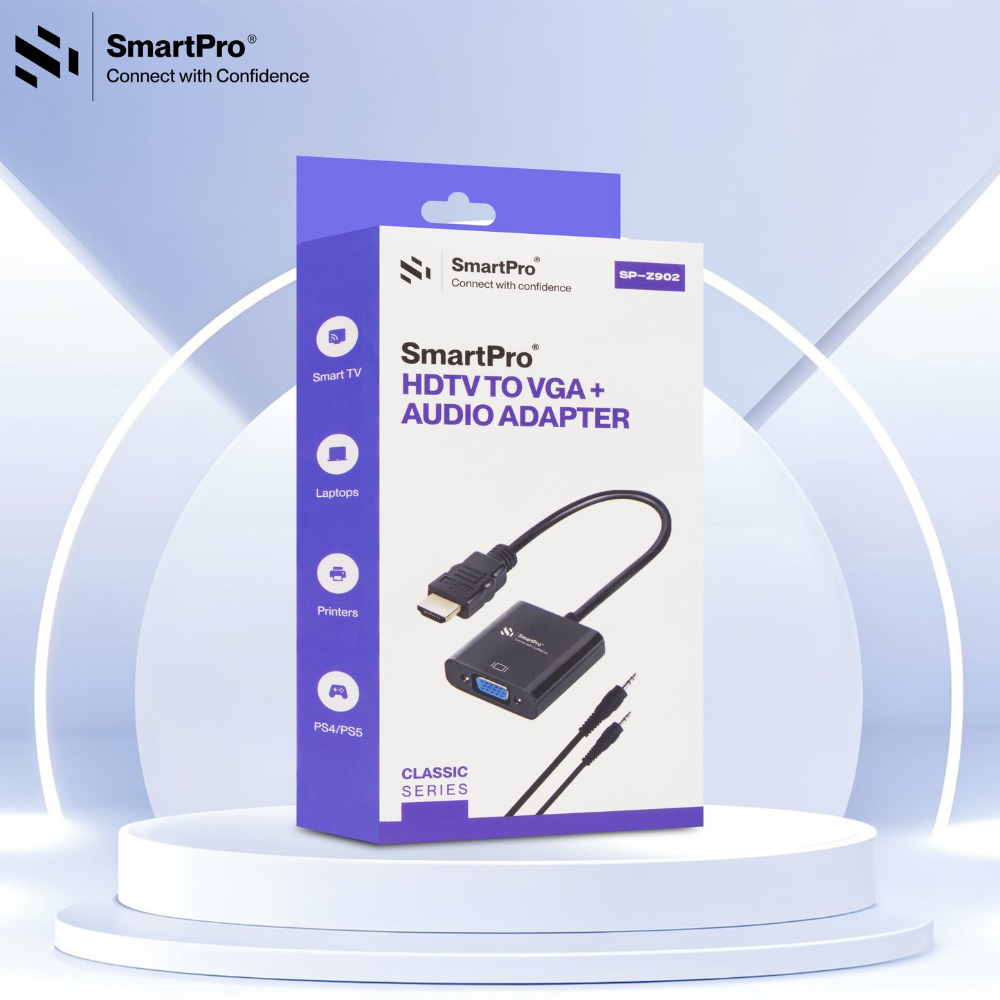 SmartPro HDMI TO VGA +AV ADAPTER
