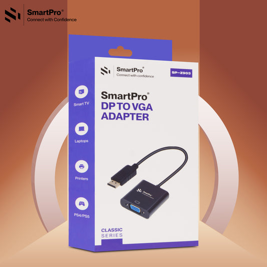 SmartPro DISPLAY PORT TO VGA ADAPTER